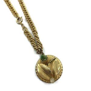 Jade & Faux Pearl Flower Charm Bracelet